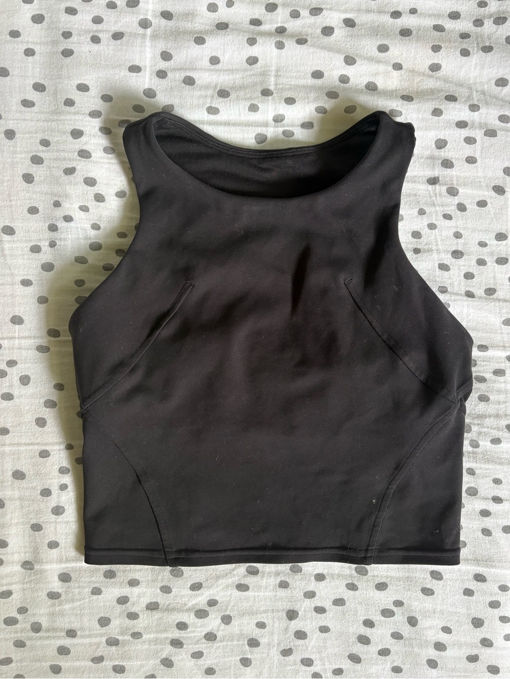 Align high neck tank top, size 2 black